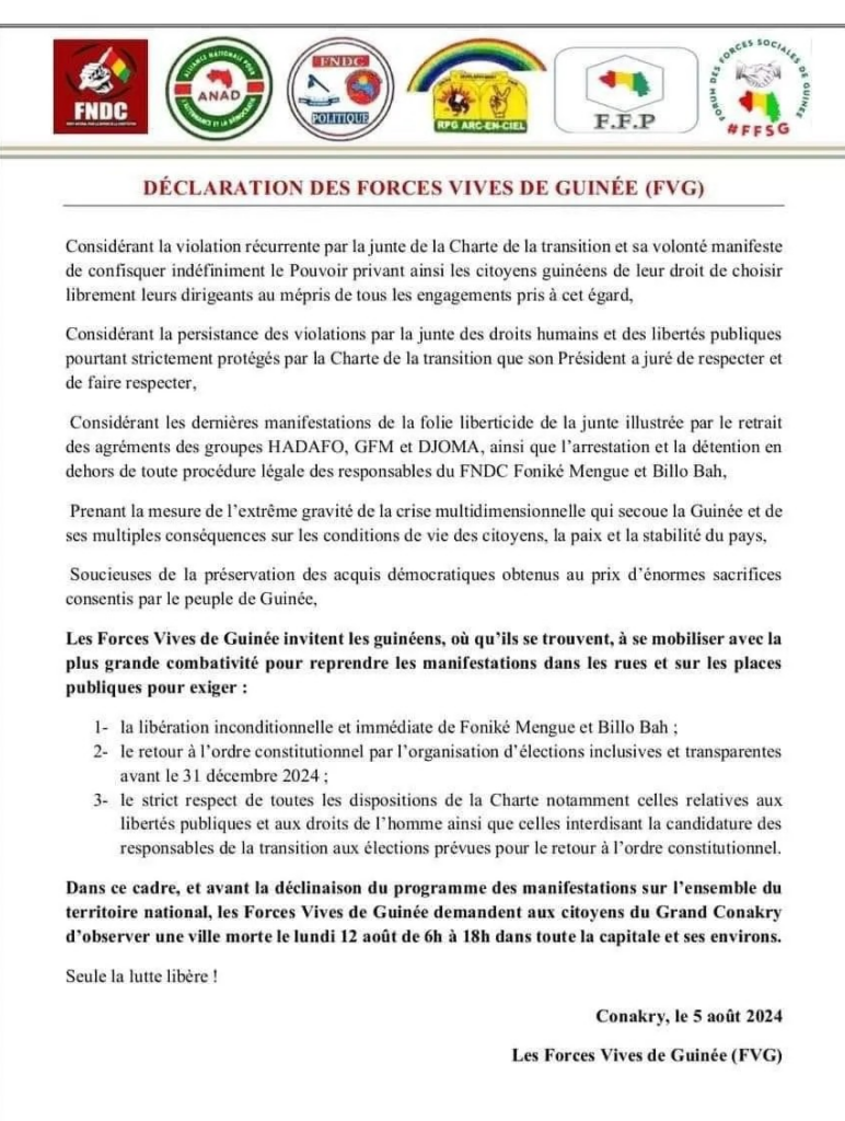 ville-morte-772x1024 Grand Conakry : les Forces vives appellent à une journée ville-morte le lundi 12 août !