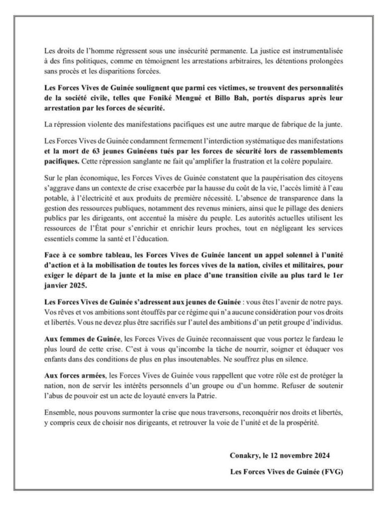 forces-vives1-774x1024 Guinée : les Forces Vives sonnent la mobilisation pour le départ du CNRD