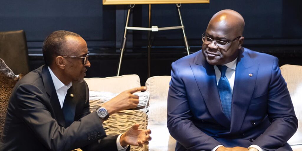 kagame-Tshisekedi-1024x512 RDC-Rwanda : rencontre au sommet à Washington pour une paix incertaine