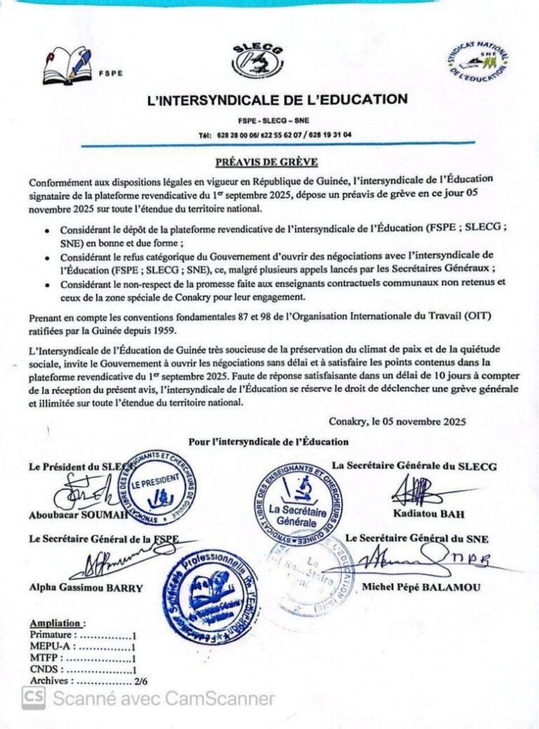 Preavis-de-greve-Syndicats-de-leducation-768x1039-1-757x1024 Guinée : vers une grève générale à l’enseignement préuniversitaire