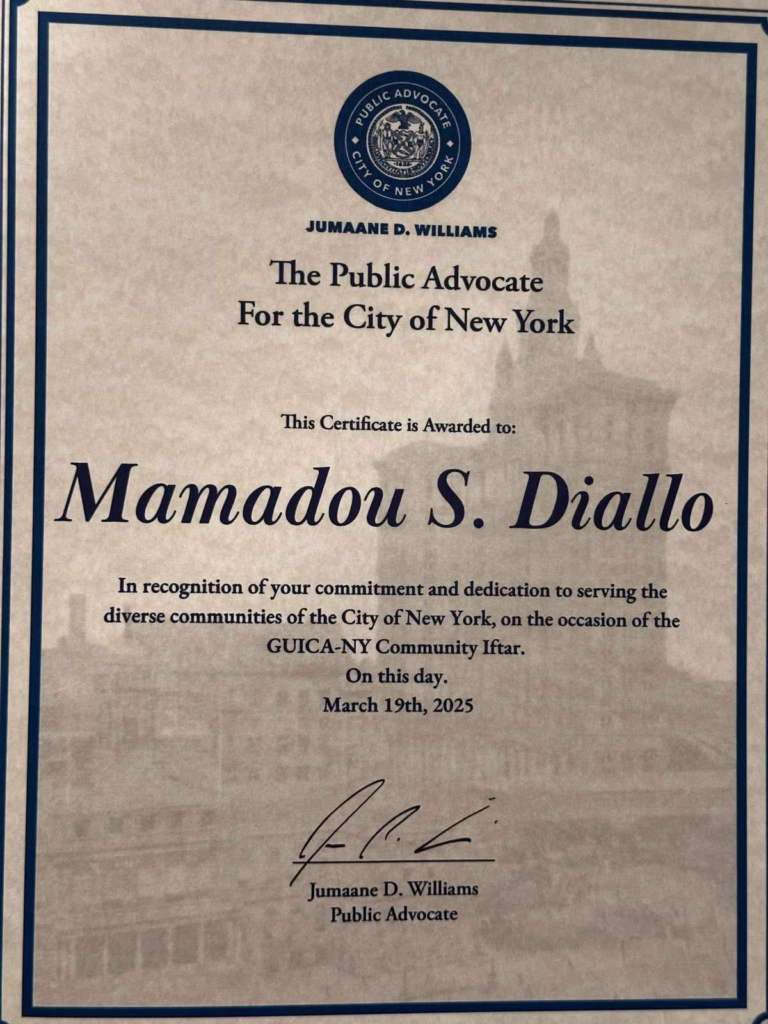 image-38-768x1024 New York : Mamadou Saliou Diallo, le visage d’un leadership guinéen qui force le respect