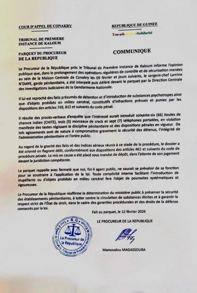 image-83-690x1024 Trafic à la maison centrale : un garde pénitentiaire écroué