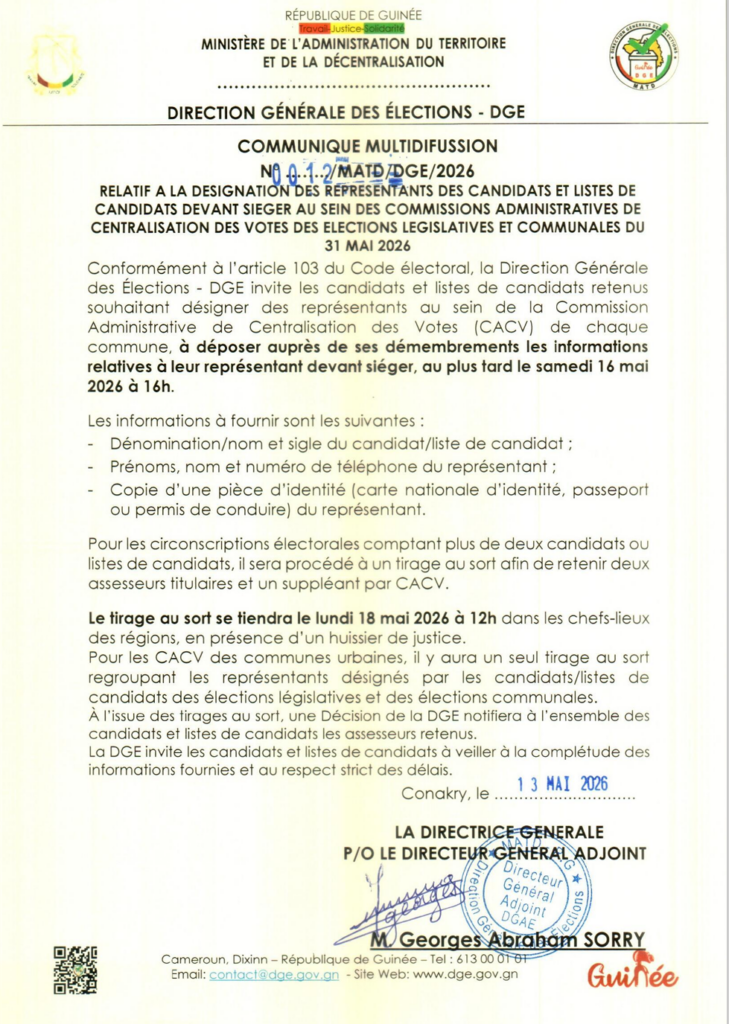 image-110-729x1024 Elections du 31 mai : la DGE fixe la date limite de dépôt des listes des membres des CACV