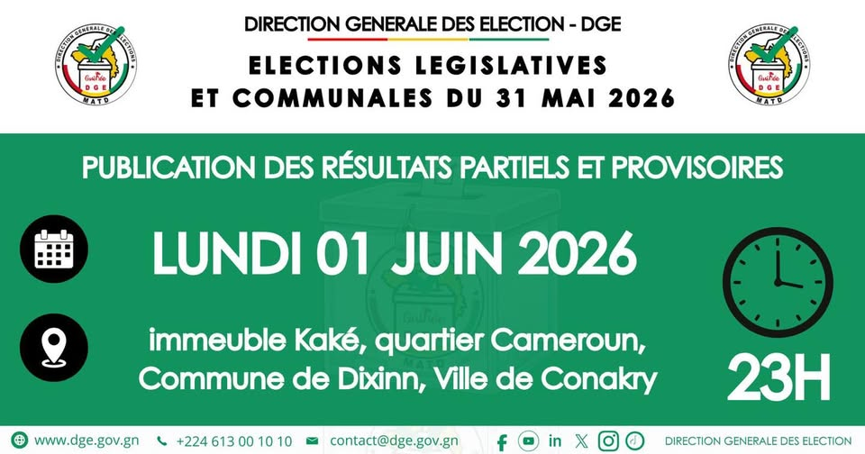 image-17 Guinée : la DGE a entamé la publication des résultats des législatives et des communales