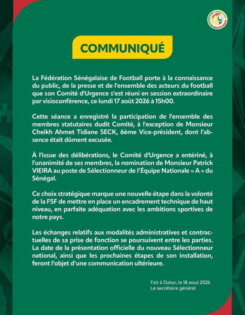 image-83-795x1024 Football : Patrick Vieira, nouveau sélectionneur des Lions du Sénégal