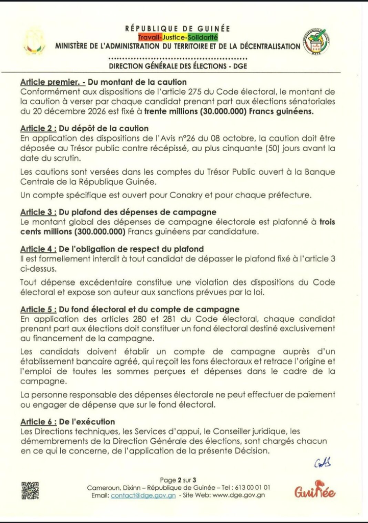 image-58-721x1024 Elections sénatoriales : la DGE fixe la caution à 30 millions et plafonne les dépenses de campagne