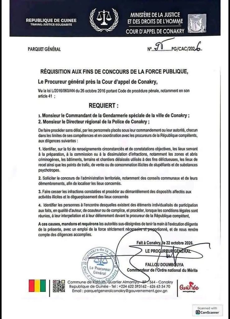 image-77-739x1024 Conakry : les actions fortes du Parquet général contre les temples, la drogue, les malfaiteurs...